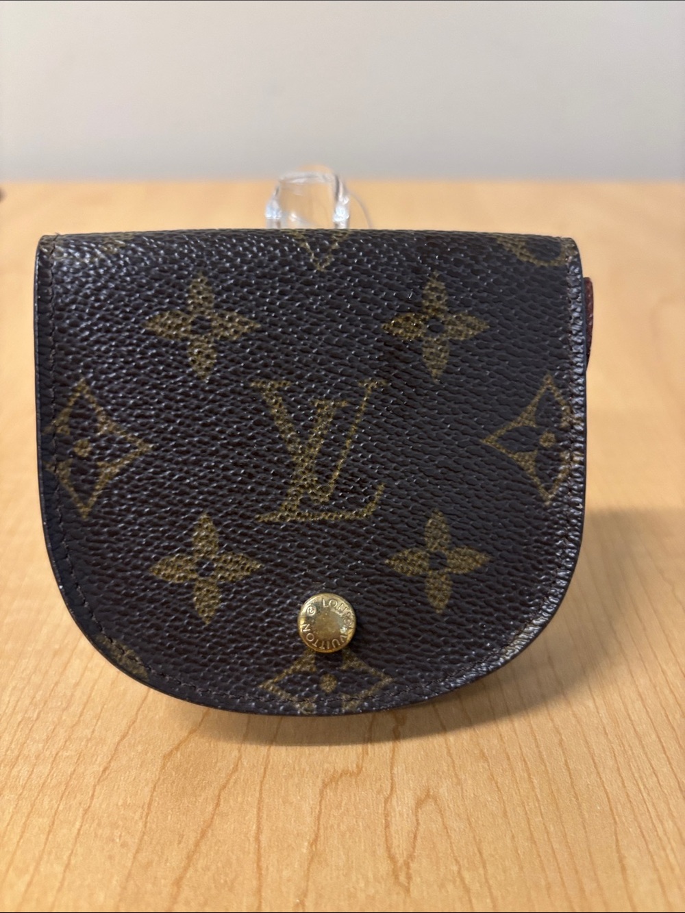 Louis Vuitton Monogram Coin Case in Brown and Gold